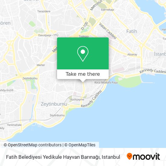 Fatih Belediyesi Yedikule Hayvan Barınağı map