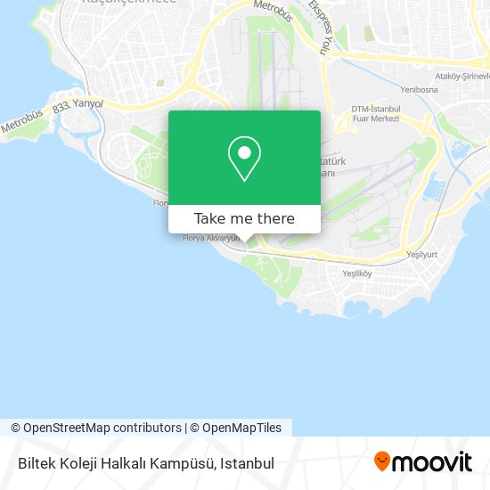 Biltek Koleji Halkalı Kampüsü map