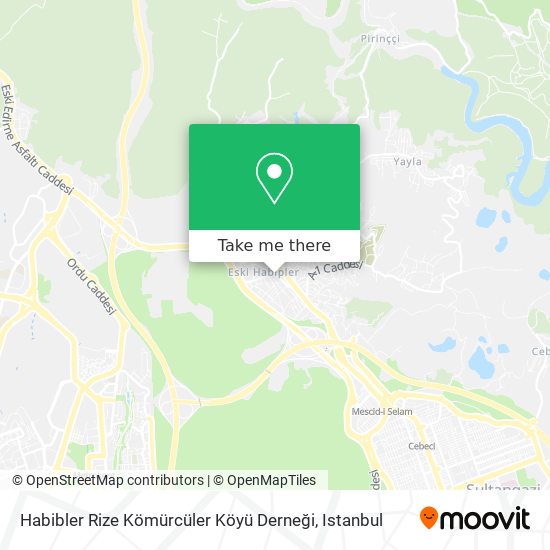 Habibler Rize Kömürcüler Köyü Derneği map