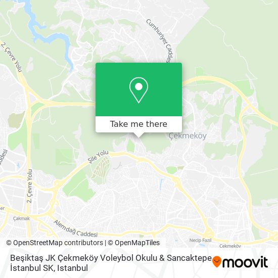 Beşiktaş JK Çekmeköy Voleybol Okulu & Sancaktepe İstanbul SK map