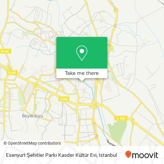 Esenyurt Şehitler Parkı Kasder Kültür Evi map