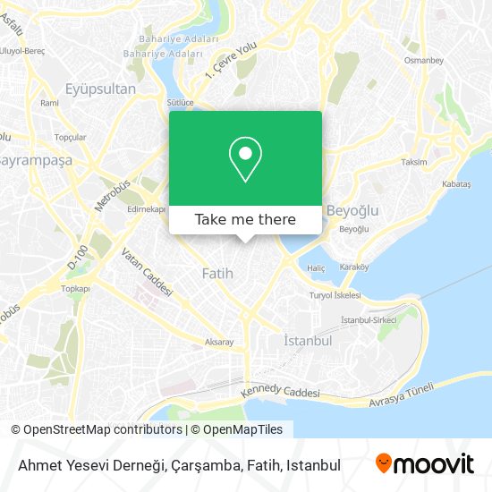Ahmet Yesevi Derneği, Çarşamba, Fatih map