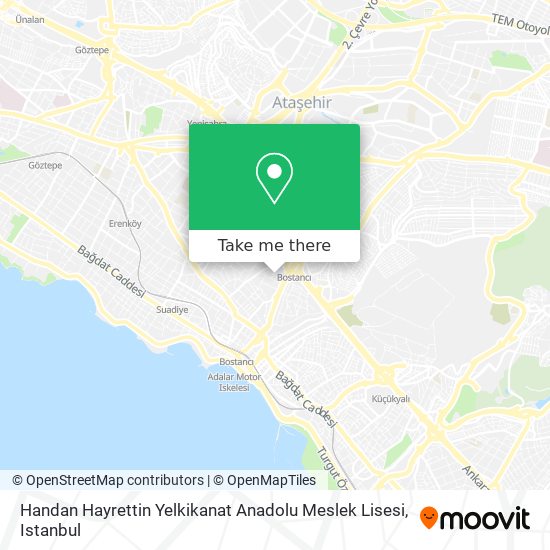 Handan Hayrettin Yelkikanat Anadolu Meslek Lisesi map