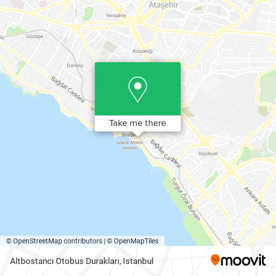 Altbostancı Otobus Durakları map