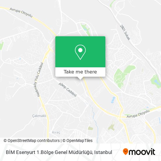 BİM Esenyurt 1.Bölge Genel Müdürlüğü map