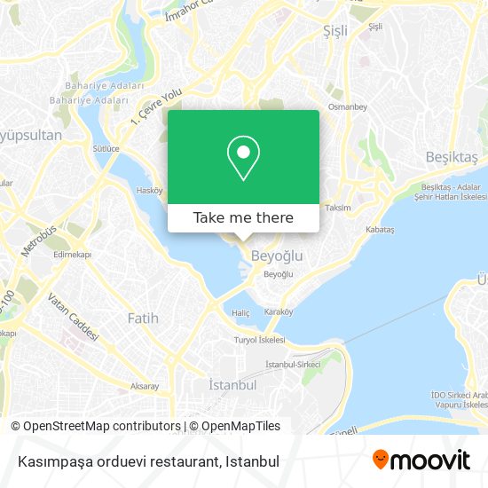 Kasımpaşa orduevi restaurant map