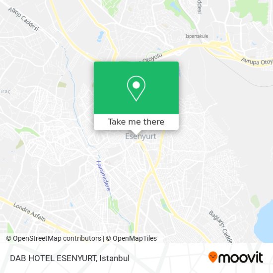 DAB HOTEL ESENYURT map