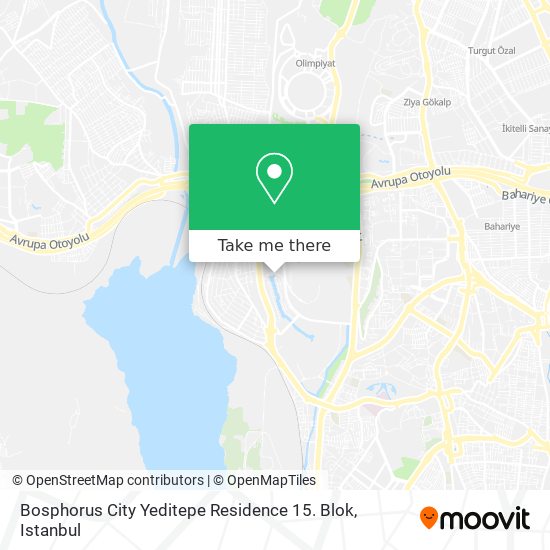 Bosphorus City Yeditepe Residence 15. Blok map