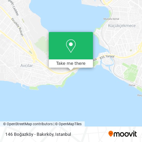 146 Boğazköy - Bakırköy map