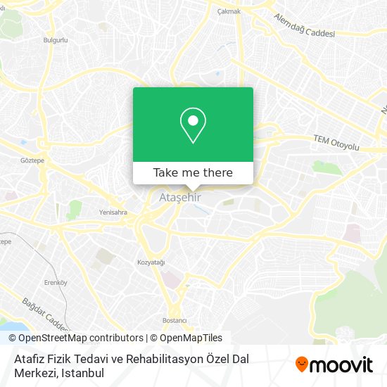 Atafiz Fizik Tedavi ve Rehabilitasyon Özel  Dal Merkezi map