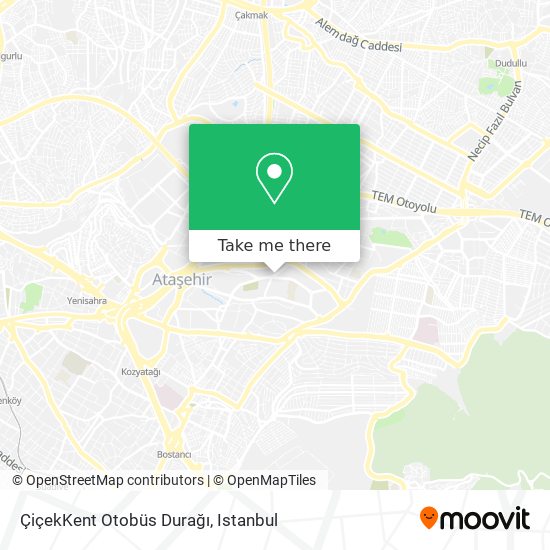 ÇiçekKent Otobüs Durağı map