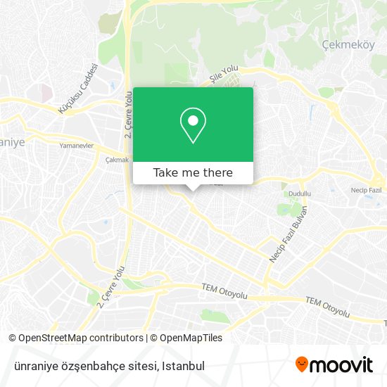 ünraniye özşenbahçe sitesi map