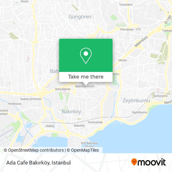 Ada Cafe Bakırköy map