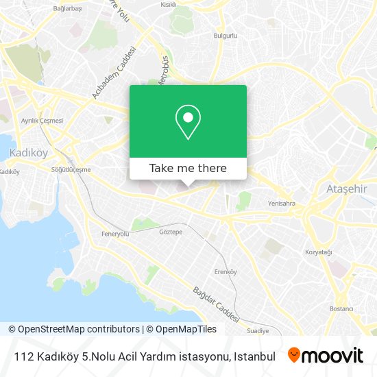 112 Kadıköy 5.Nolu Acil Yardım istasyonu map