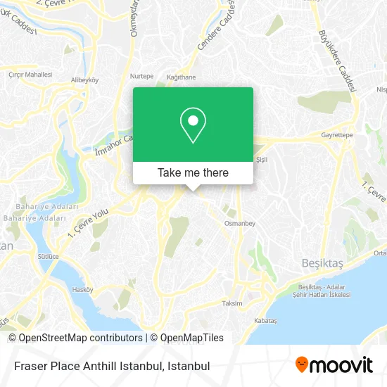 Fraser Place Anthill Istanbul map