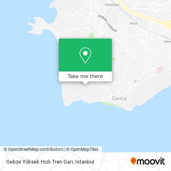 Gebze  Yüksek Hızlı Tren Garı map