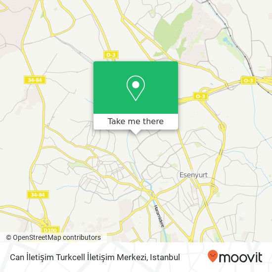 Can İletişim Turkcell İletişim Merkezi map