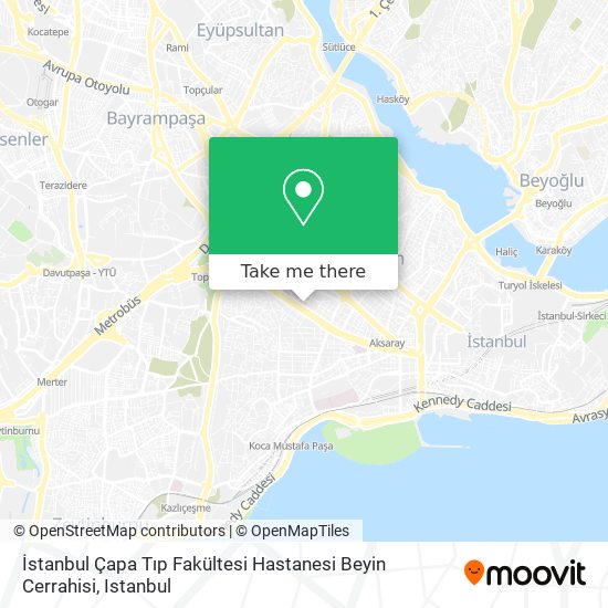 İstanbul Çapa Tıp Fakültesi Hastanesi Beyin Cerrahisi map