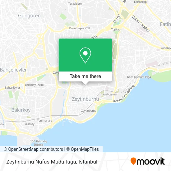 Zeytinburnu Nüfus Mudurlugu map