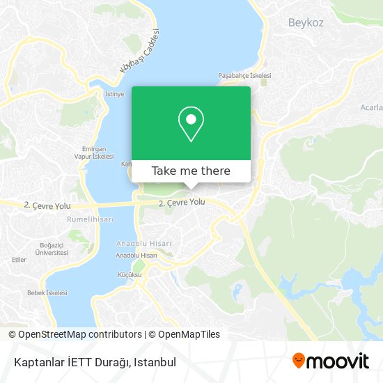 Kaptanlar İETT Durağı map