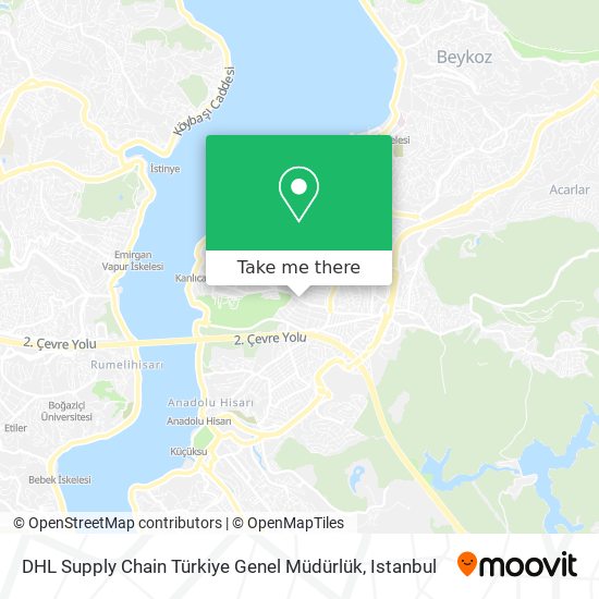 DHL Supply Chain Türkiye Genel Müdürlük map
