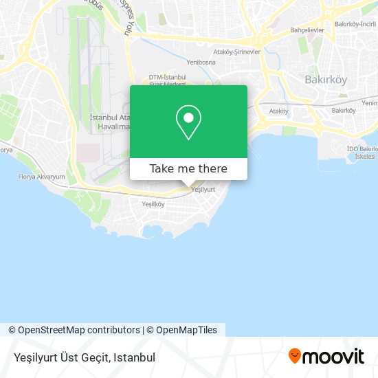 Yeşilyurt Üst Geçit map