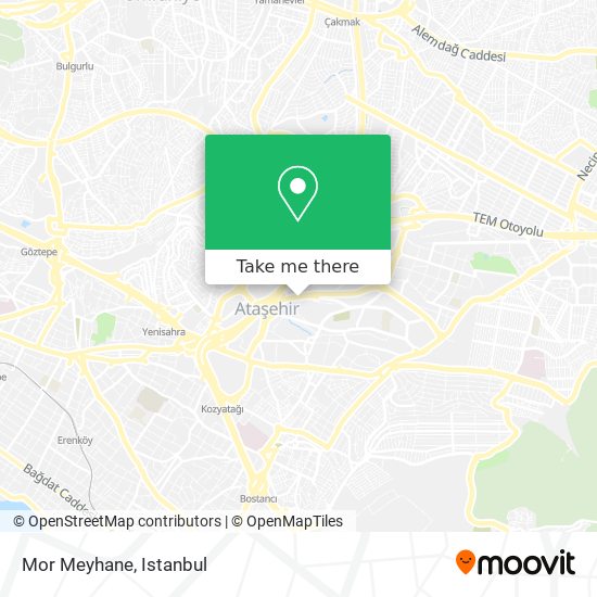 how to get to mor meyhane in atasehir by bus cable car train or metro