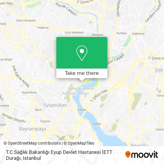 T.C.Sağlık Bakanlığı Eyup Devlet Hastanesi İETT Durağı map