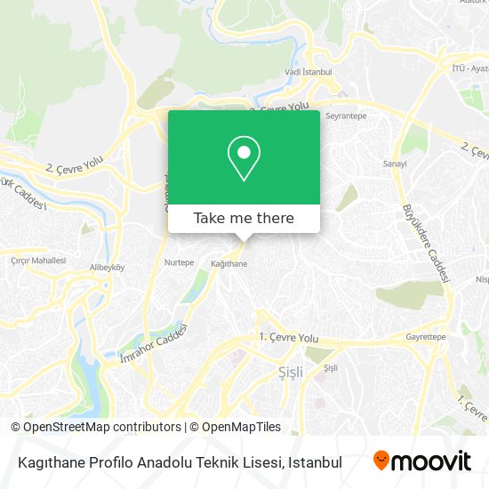 Kagıthane Profilo Anadolu Teknik Lisesi map