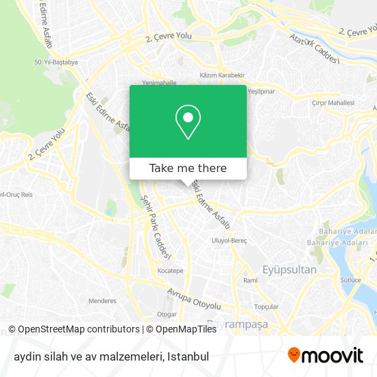 aydin silah ve av malzemeleri map