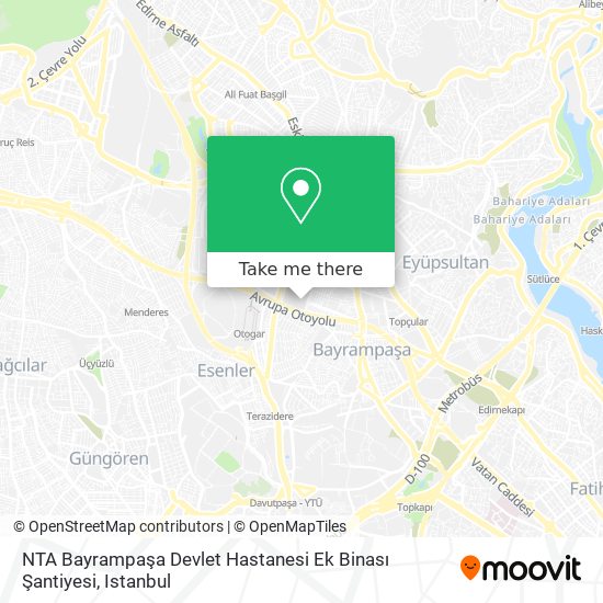 NTA Bayrampaşa Devlet Hastanesi Ek Binası Şantiyesi map