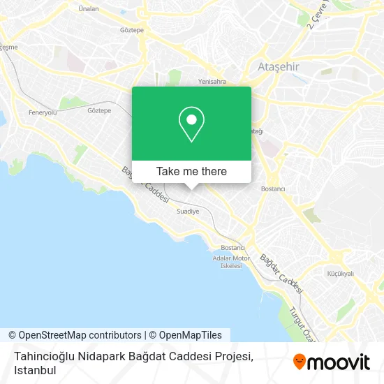 Tahincioğlu Nidapark Bağdat Caddesi Projesi map
