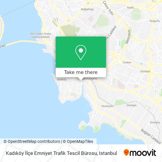 Kadıköy İlçe Emniyet Trafik Tescil Bürosu map