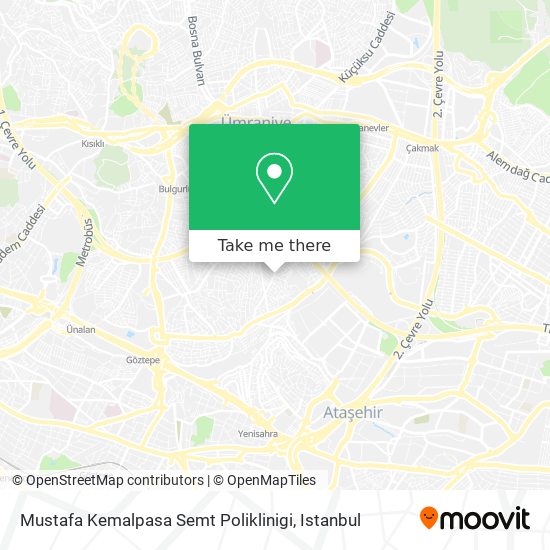 Mustafa Kemalpasa Semt Poliklinigi map