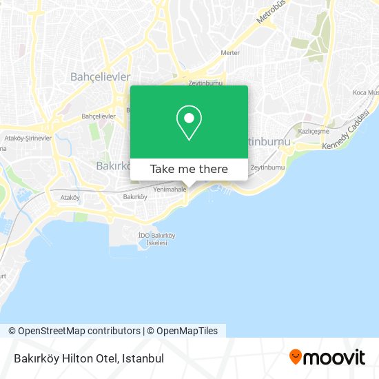 Bakırköy Hilton Otel map