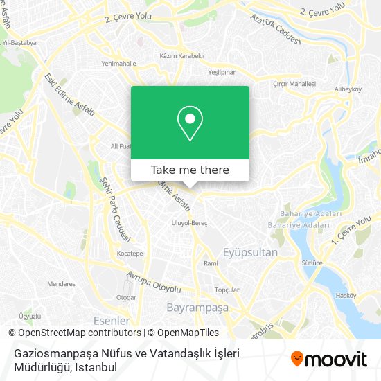 Gaziosmanpaşa Nüfus ve Vatandaşlık İşleri Müdürlüğü map