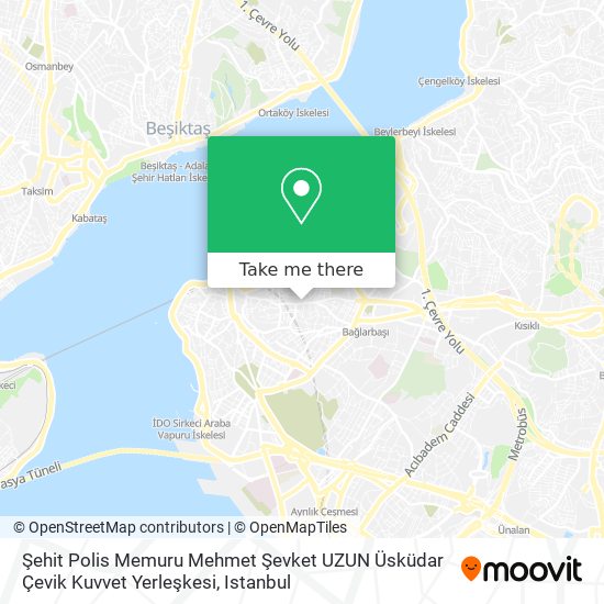 Şehit Polis Memuru Mehmet Şevket UZUN Üsküdar Çevik Kuvvet Yerleşkesi map
