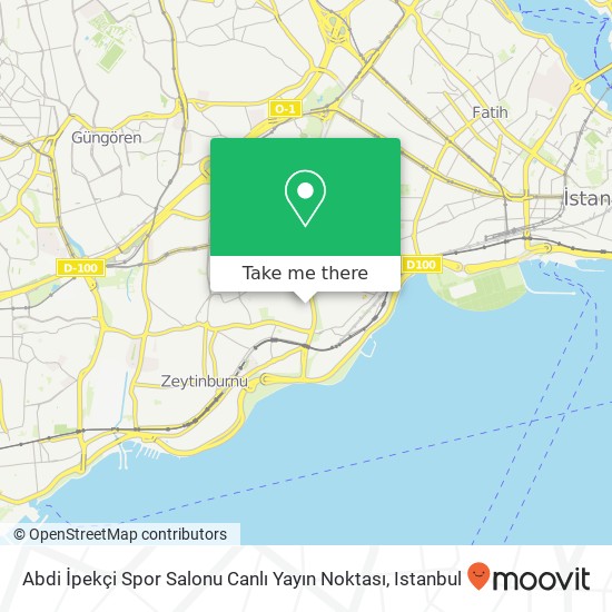 Abdi İpekçi Spor Salonu Canlı Yayın Noktası map