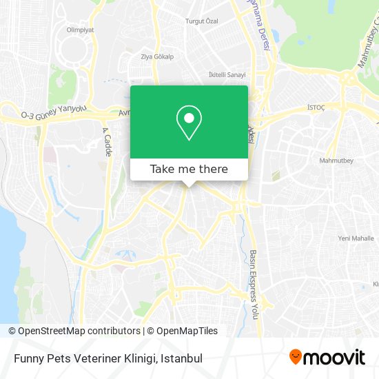 Funny Pets Veteriner Klinigi map
