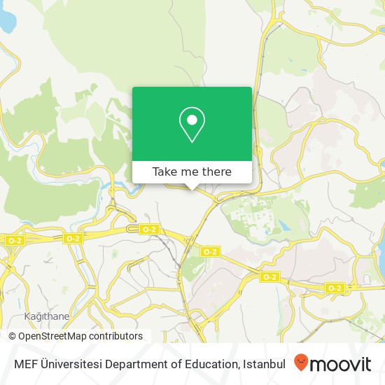 MEF Üniversitesi Department of Education map