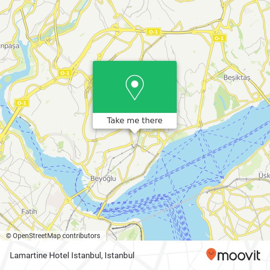Lamartine Hotel Istanbul map