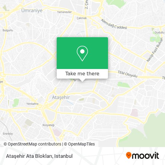 Ataşehir Ata Blokları map