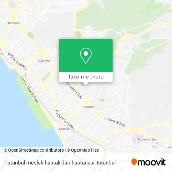 istanbul meslek hastalıkları hastanesi map