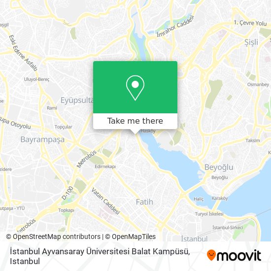 İstanbul Ayvansaray Üniversitesi Balat Kampüsü map