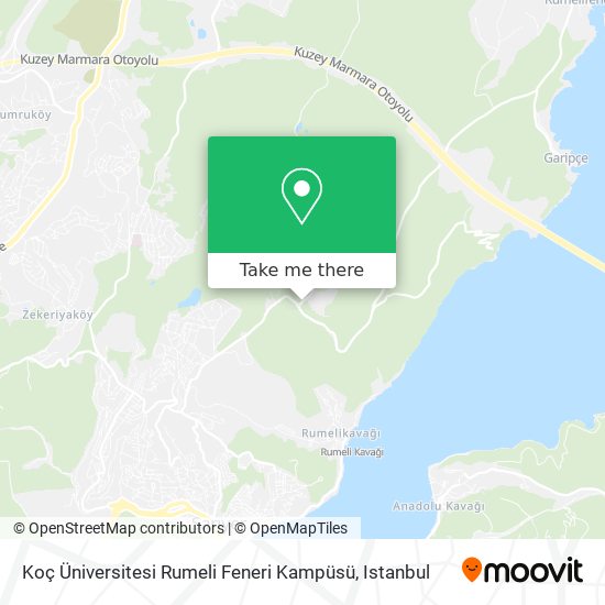 Koç Üniversitesi Rumeli Feneri Kampüsü map