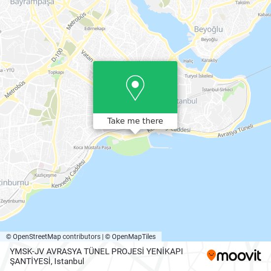 YMSK-JV AVRASYA TÜNEL PROJESİ YENİKAPI ŞANTİYESİ map