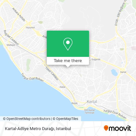 Kartal-Adliye Metro Durağı map
