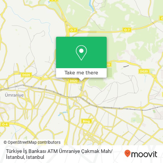 Türkiye İş Bankası ATM Ümraniye Çakmak Mah / İstanbul map