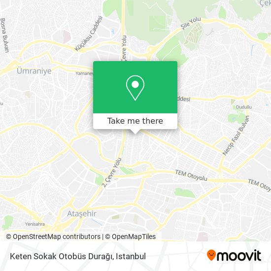 Keten Sokak Otobüs Durağı map