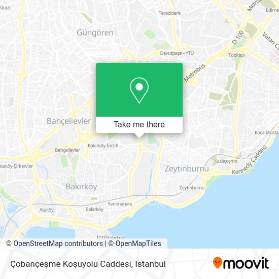 Çobançeşme Koşuyolu Caddesi map